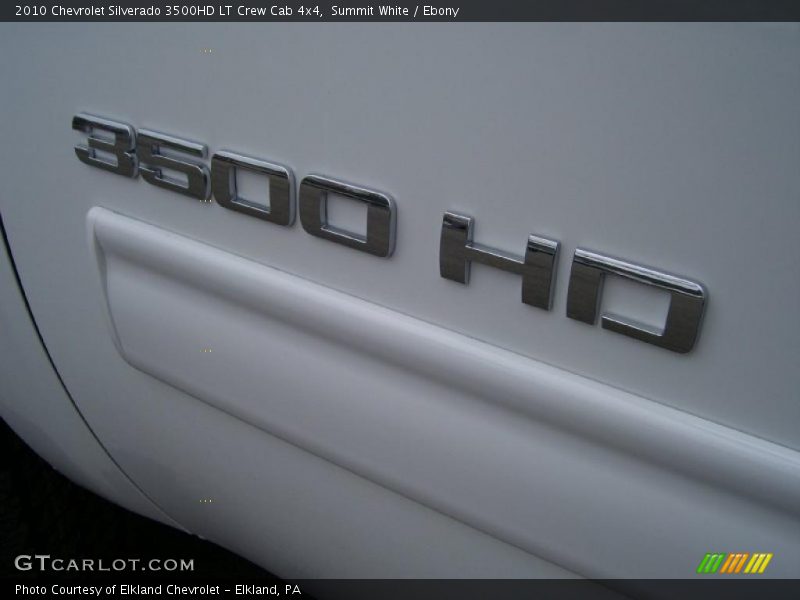 Summit White / Ebony 2010 Chevrolet Silverado 3500HD LT Crew Cab 4x4