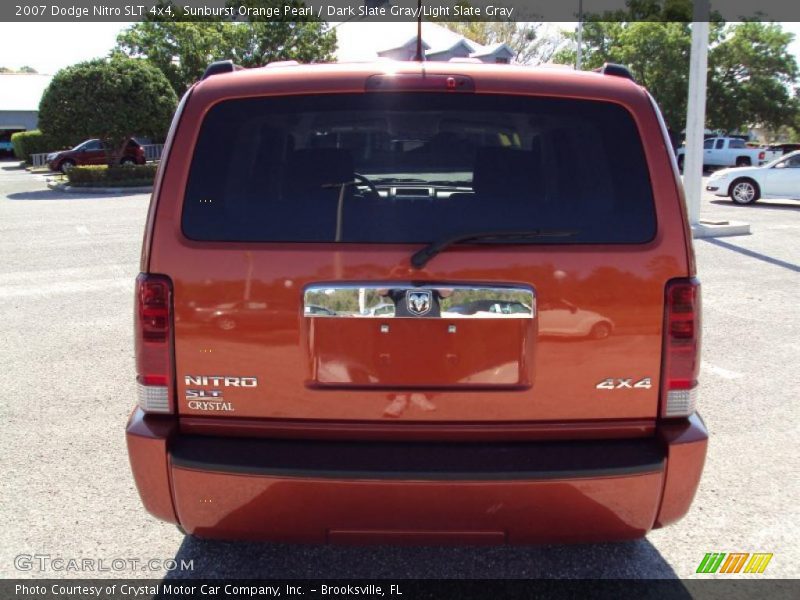 Sunburst Orange Pearl / Dark Slate Gray/Light Slate Gray 2007 Dodge Nitro SLT 4x4