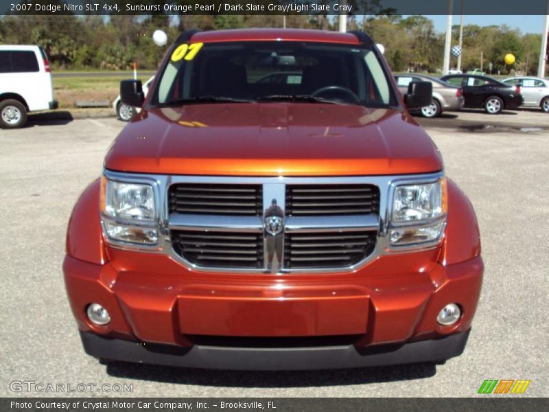 Sunburst Orange Pearl / Dark Slate Gray/Light Slate Gray 2007 Dodge Nitro SLT 4x4