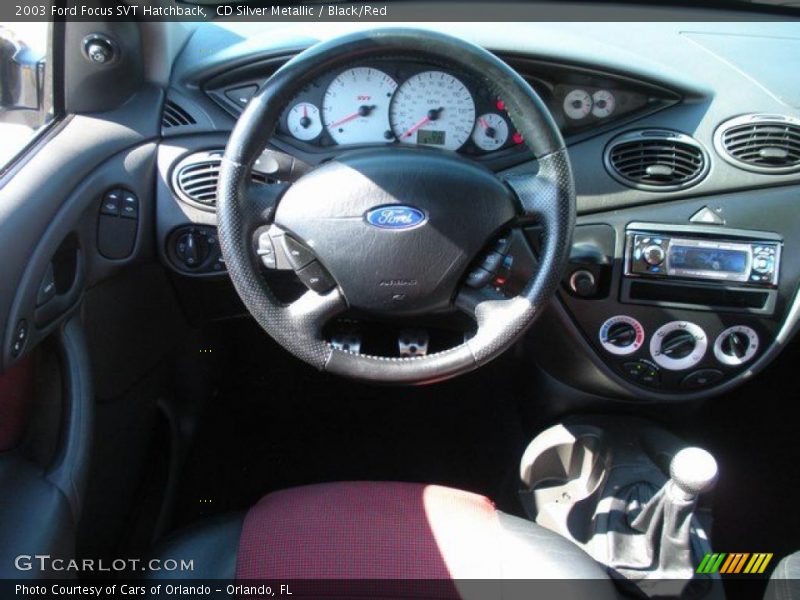 CD Silver Metallic / Black/Red 2003 Ford Focus SVT Hatchback