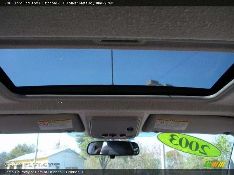 CD Silver Metallic / Black/Red 2003 Ford Focus SVT Hatchback
