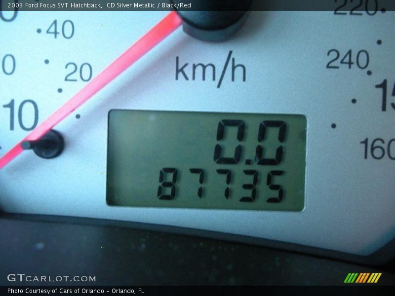 CD Silver Metallic / Black/Red 2003 Ford Focus SVT Hatchback