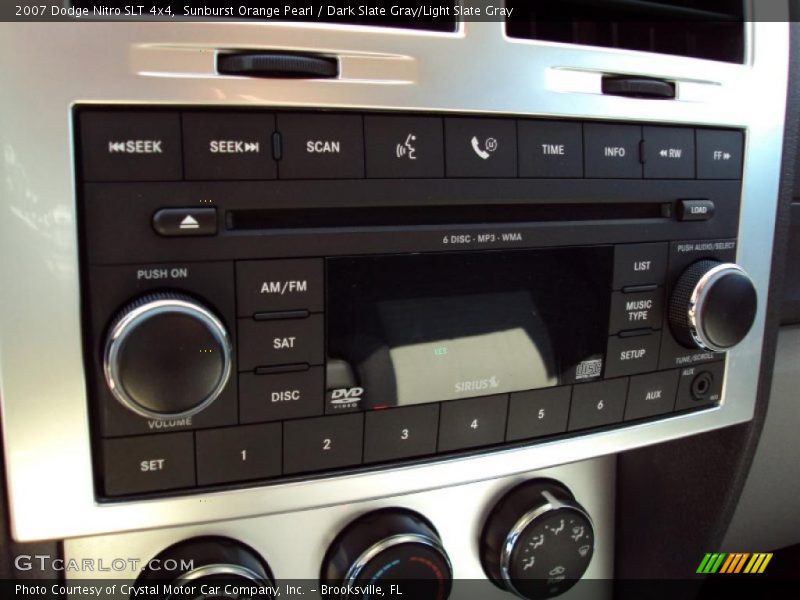 Sunburst Orange Pearl / Dark Slate Gray/Light Slate Gray 2007 Dodge Nitro SLT 4x4
