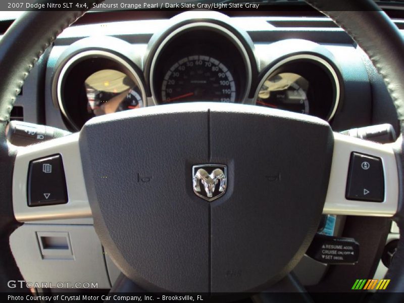 Sunburst Orange Pearl / Dark Slate Gray/Light Slate Gray 2007 Dodge Nitro SLT 4x4