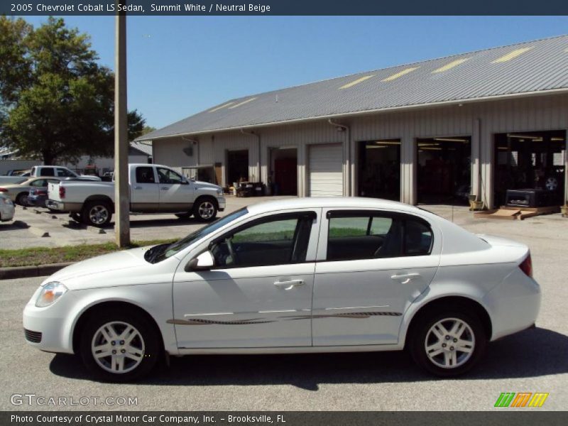 Summit White / Neutral Beige 2005 Chevrolet Cobalt LS Sedan