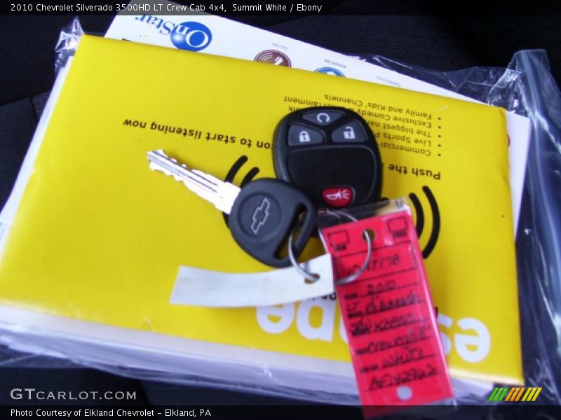 Summit White / Ebony 2010 Chevrolet Silverado 3500HD LT Crew Cab 4x4