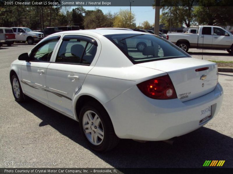 Summit White / Neutral Beige 2005 Chevrolet Cobalt LS Sedan