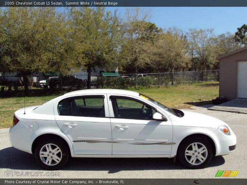 Summit White / Neutral Beige 2005 Chevrolet Cobalt LS Sedan