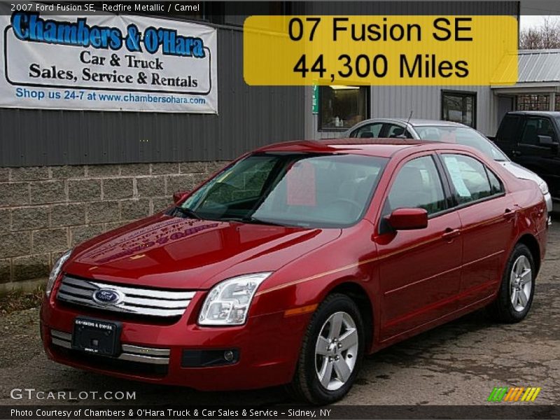 Redfire Metallic / Camel 2007 Ford Fusion SE