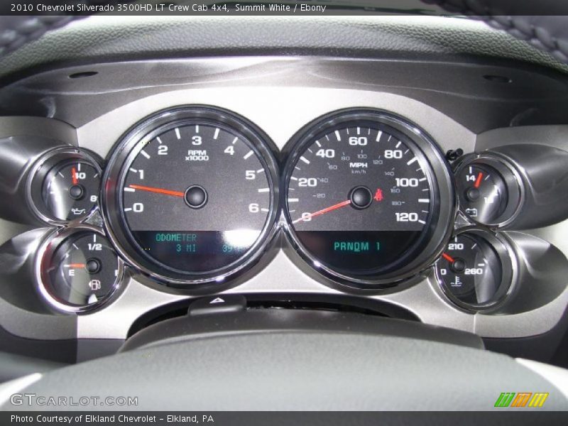 Summit White / Ebony 2010 Chevrolet Silverado 3500HD LT Crew Cab 4x4