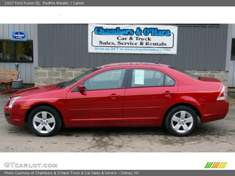 Redfire Metallic / Camel 2007 Ford Fusion SE