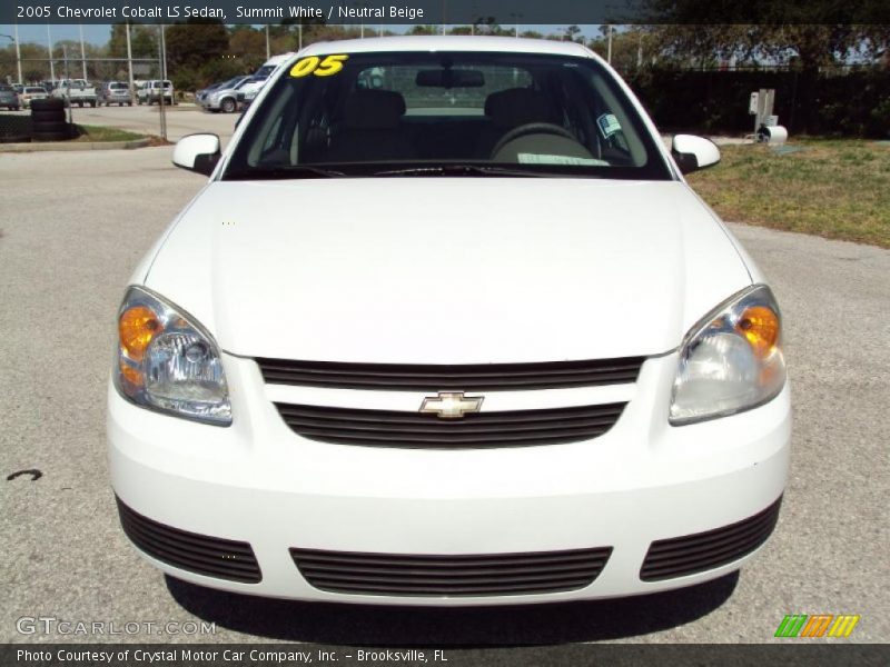 Summit White / Neutral Beige 2005 Chevrolet Cobalt LS Sedan