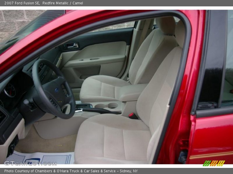 Redfire Metallic / Camel 2007 Ford Fusion SE