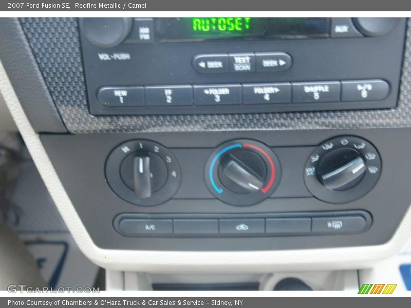 Redfire Metallic / Camel 2007 Ford Fusion SE