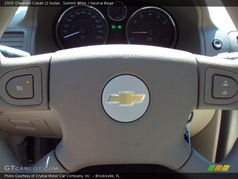 Summit White / Neutral Beige 2005 Chevrolet Cobalt LS Sedan