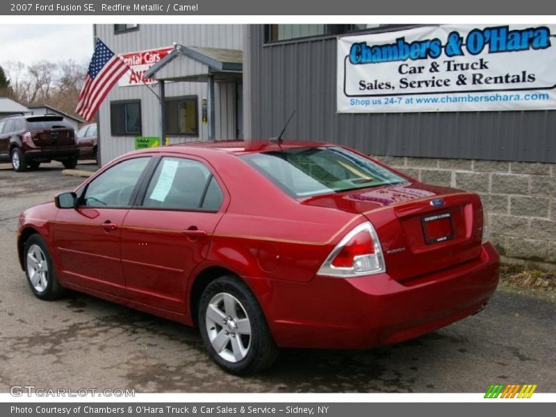 Redfire Metallic / Camel 2007 Ford Fusion SE