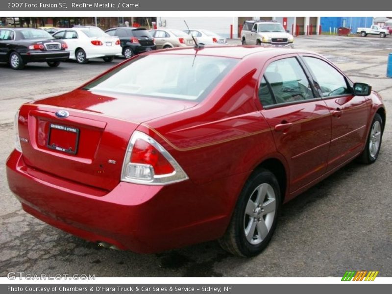 Redfire Metallic / Camel 2007 Ford Fusion SE