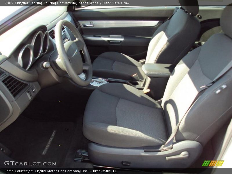 Stone White / Dark Slate Gray 2009 Chrysler Sebring Touring Convertible