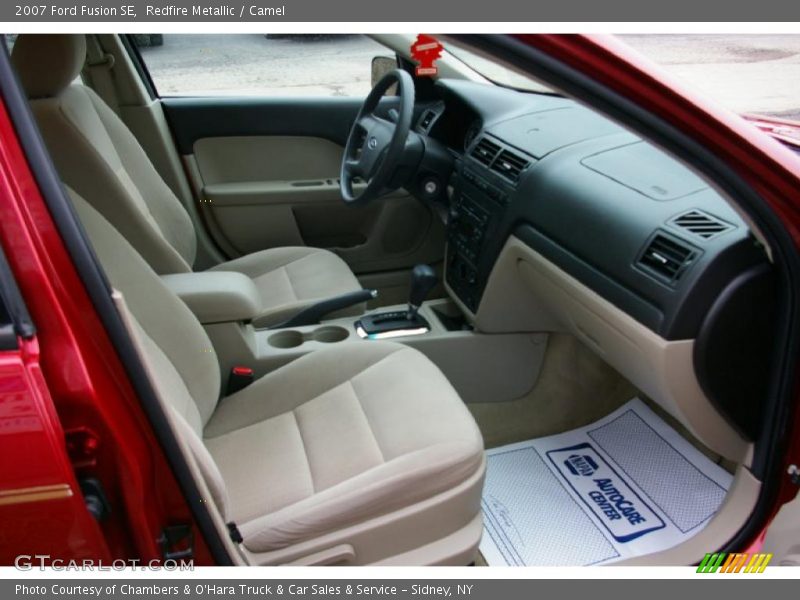Redfire Metallic / Camel 2007 Ford Fusion SE