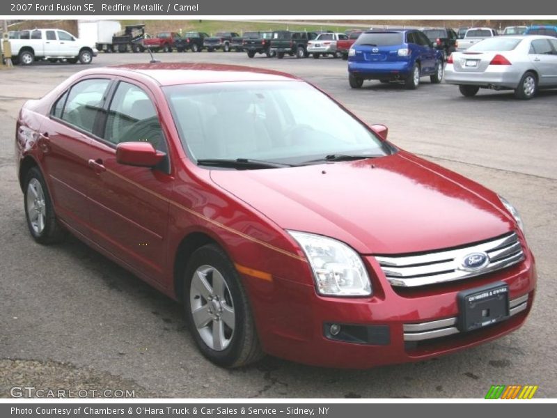 Redfire Metallic / Camel 2007 Ford Fusion SE