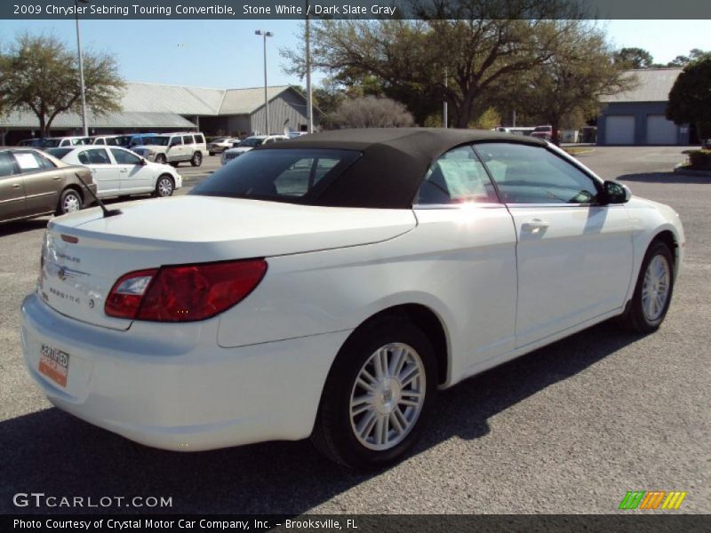 Stone White / Dark Slate Gray 2009 Chrysler Sebring Touring Convertible