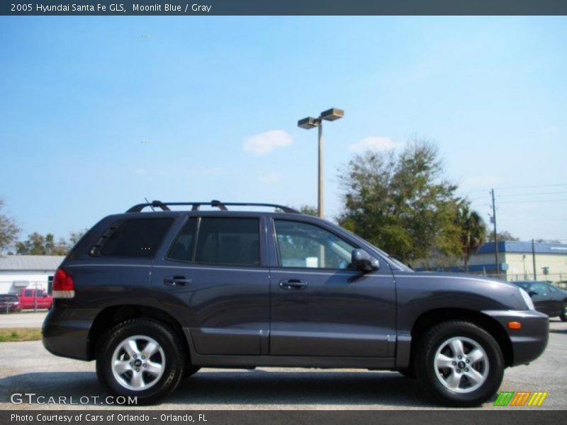 Moonlit Blue / Gray 2005 Hyundai Santa Fe GLS