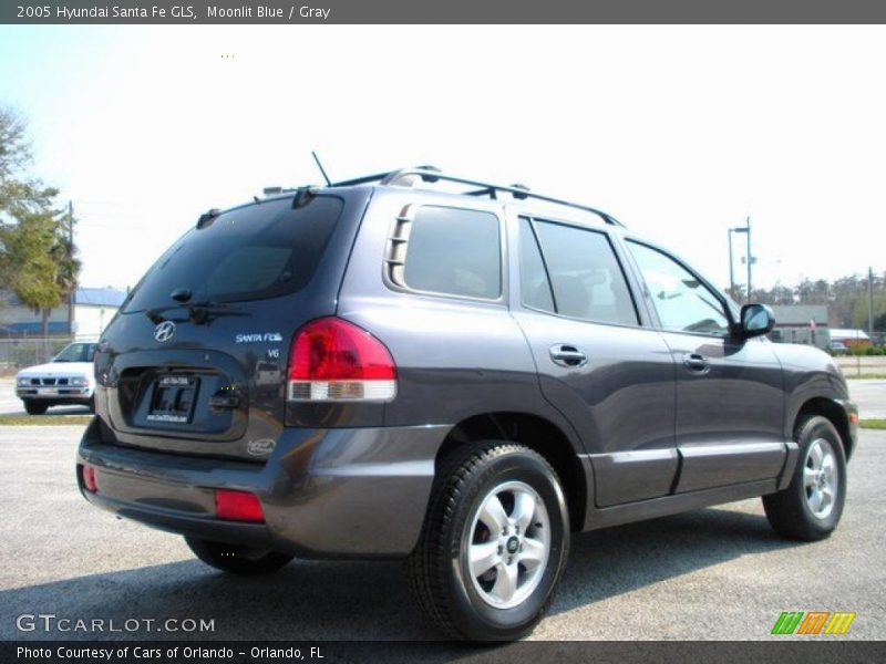 Moonlit Blue / Gray 2005 Hyundai Santa Fe GLS