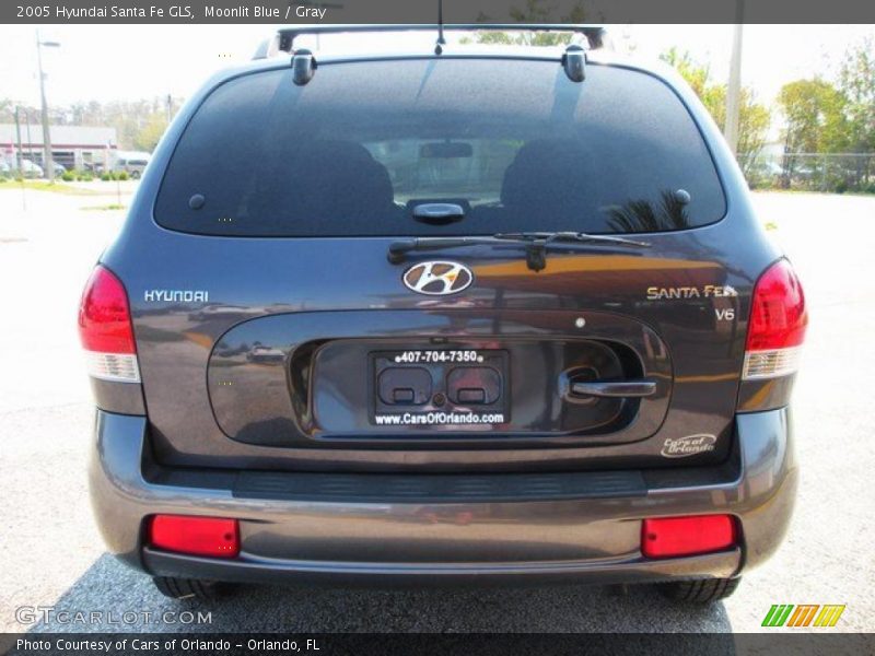 Moonlit Blue / Gray 2005 Hyundai Santa Fe GLS