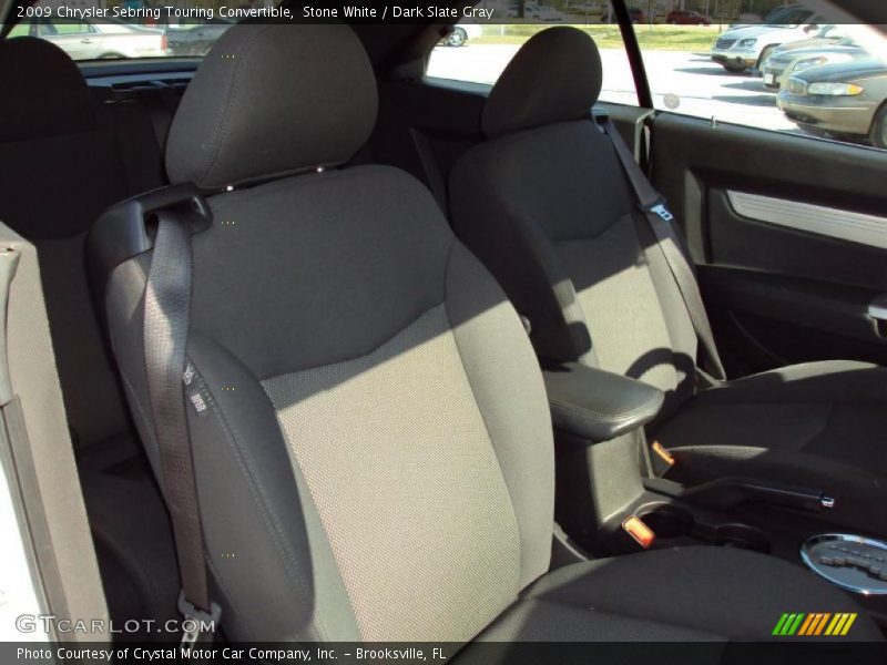 Stone White / Dark Slate Gray 2009 Chrysler Sebring Touring Convertible