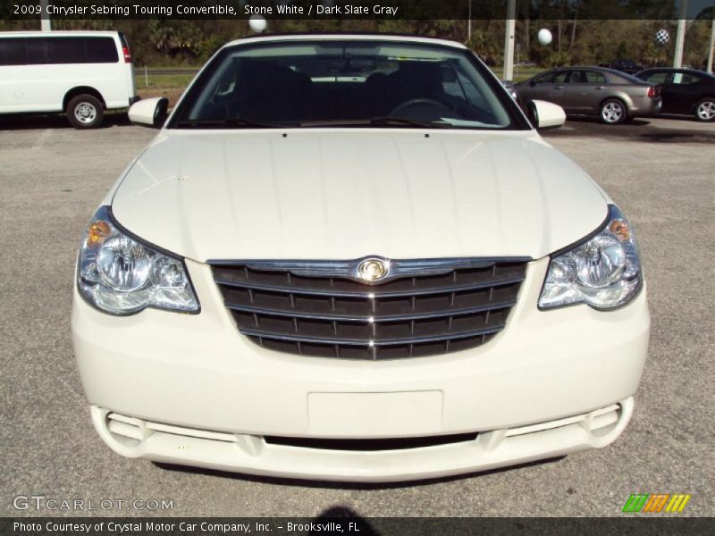 Stone White / Dark Slate Gray 2009 Chrysler Sebring Touring Convertible