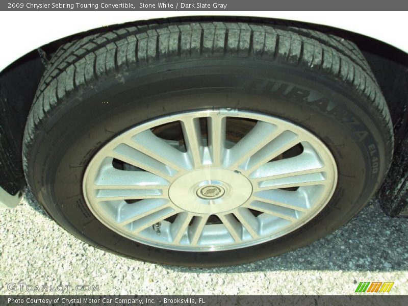 Stone White / Dark Slate Gray 2009 Chrysler Sebring Touring Convertible