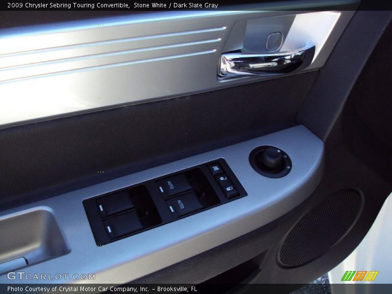 Stone White / Dark Slate Gray 2009 Chrysler Sebring Touring Convertible