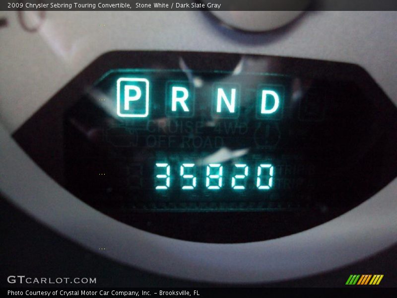 Stone White / Dark Slate Gray 2009 Chrysler Sebring Touring Convertible