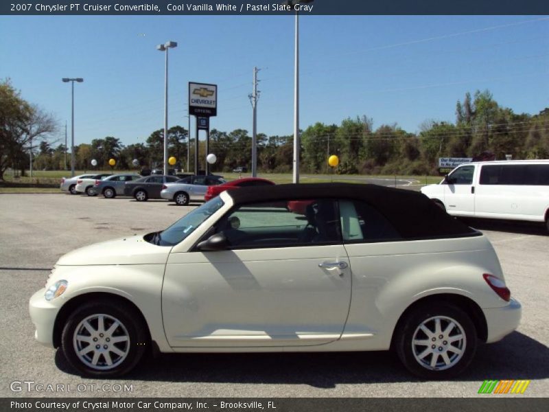 Cool Vanilla White / Pastel Slate Gray 2007 Chrysler PT Cruiser Convertible