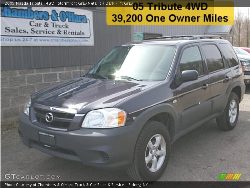 Stormfront Gray Metallic / Dark Flint Gray 2005 Mazda Tribute i 4WD
