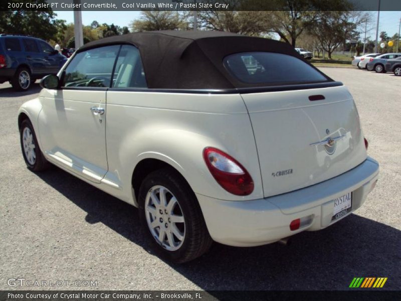 Cool Vanilla White / Pastel Slate Gray 2007 Chrysler PT Cruiser Convertible