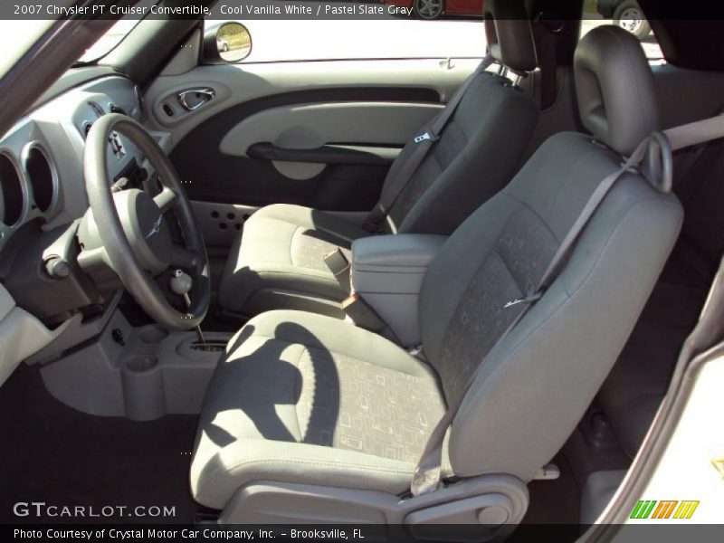 Cool Vanilla White / Pastel Slate Gray 2007 Chrysler PT Cruiser Convertible