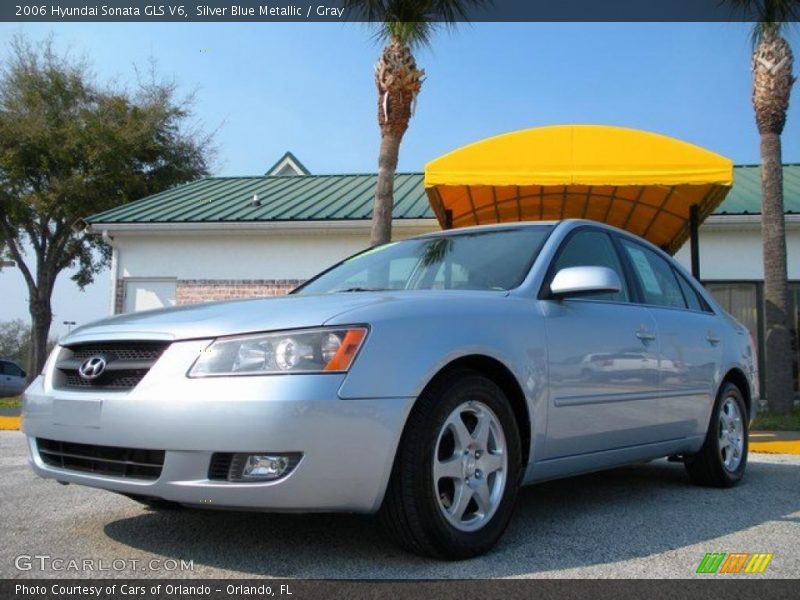 Silver Blue Metallic / Gray 2006 Hyundai Sonata GLS V6