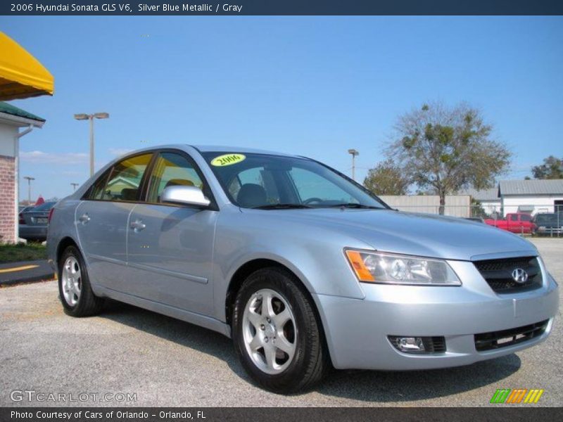 Silver Blue Metallic / Gray 2006 Hyundai Sonata GLS V6