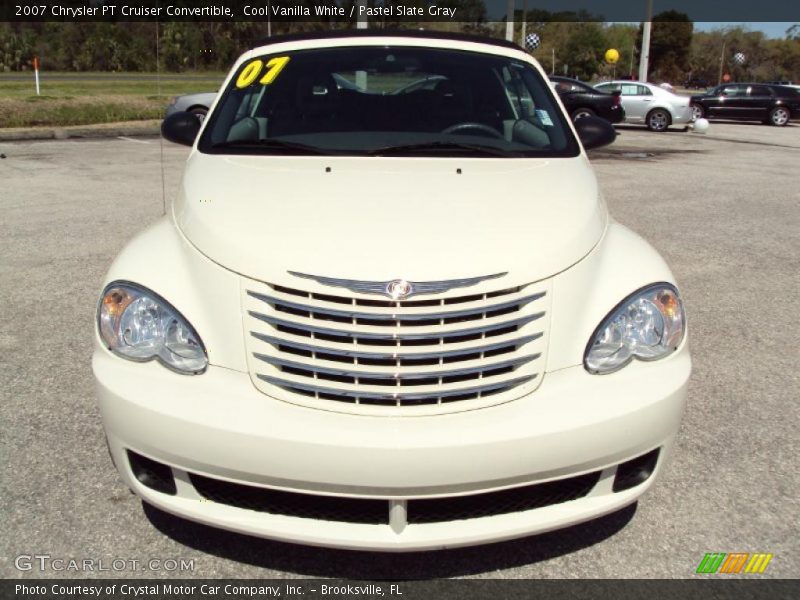 Cool Vanilla White / Pastel Slate Gray 2007 Chrysler PT Cruiser Convertible