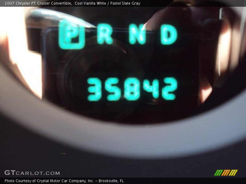 Cool Vanilla White / Pastel Slate Gray 2007 Chrysler PT Cruiser Convertible