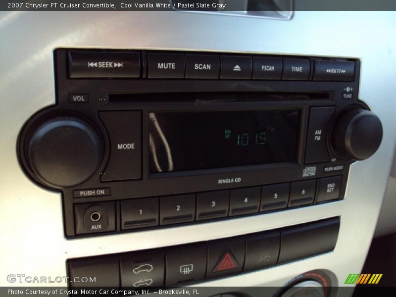 Cool Vanilla White / Pastel Slate Gray 2007 Chrysler PT Cruiser Convertible