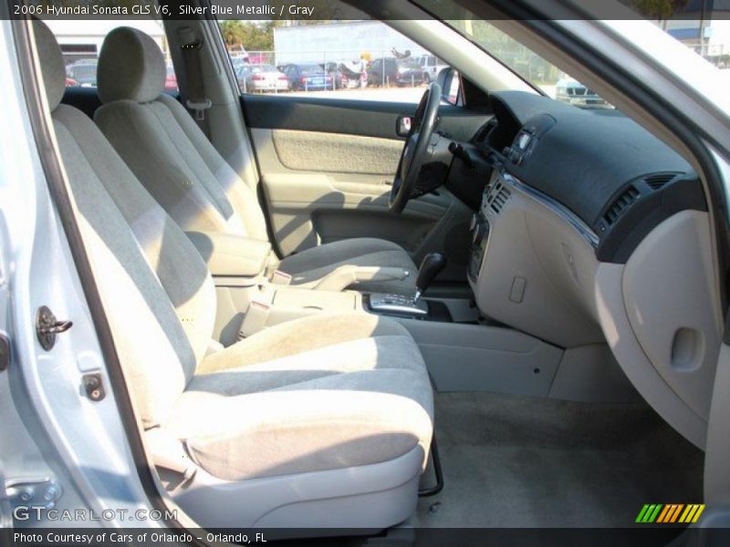 Silver Blue Metallic / Gray 2006 Hyundai Sonata GLS V6