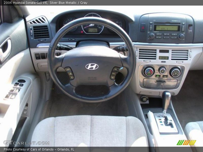 Silver Blue Metallic / Gray 2006 Hyundai Sonata GLS V6