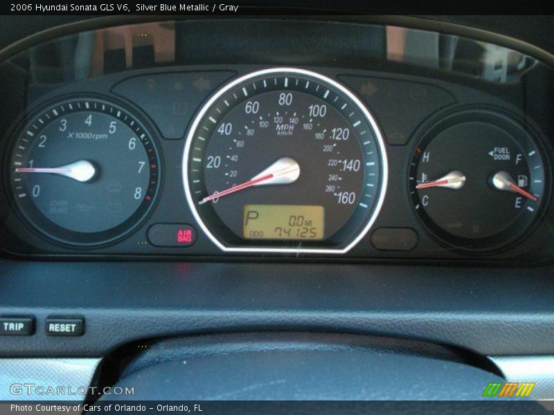 Silver Blue Metallic / Gray 2006 Hyundai Sonata GLS V6