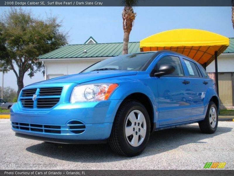 Surf Blue Pearl / Dark Slate Gray 2008 Dodge Caliber SE