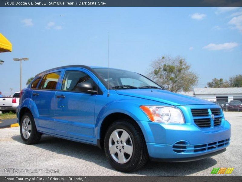 Surf Blue Pearl / Dark Slate Gray 2008 Dodge Caliber SE