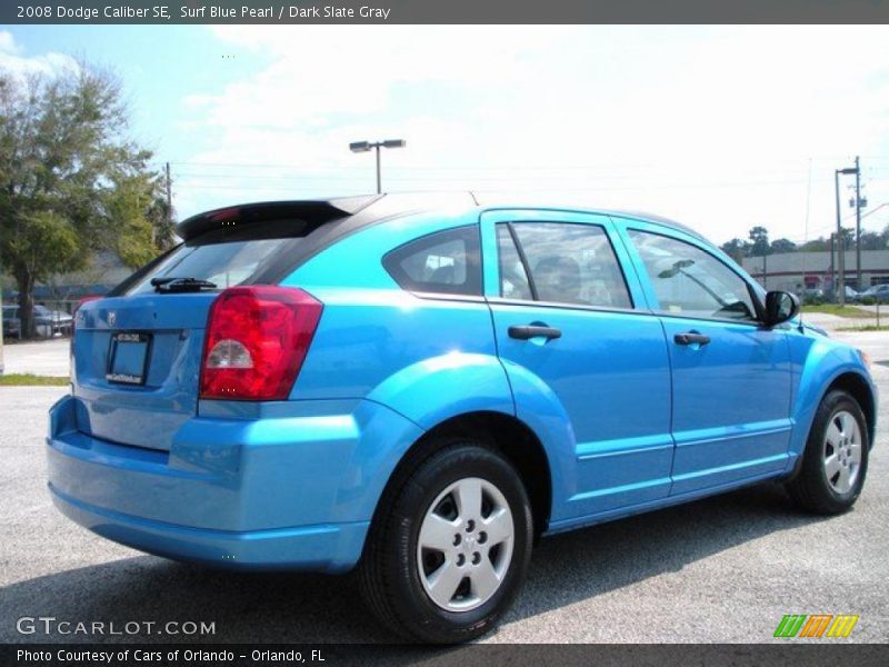 Surf Blue Pearl / Dark Slate Gray 2008 Dodge Caliber SE