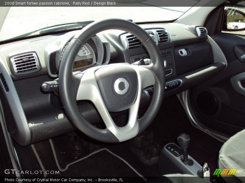 Rally Red / Design Black 2008 Smart fortwo passion cabriolet