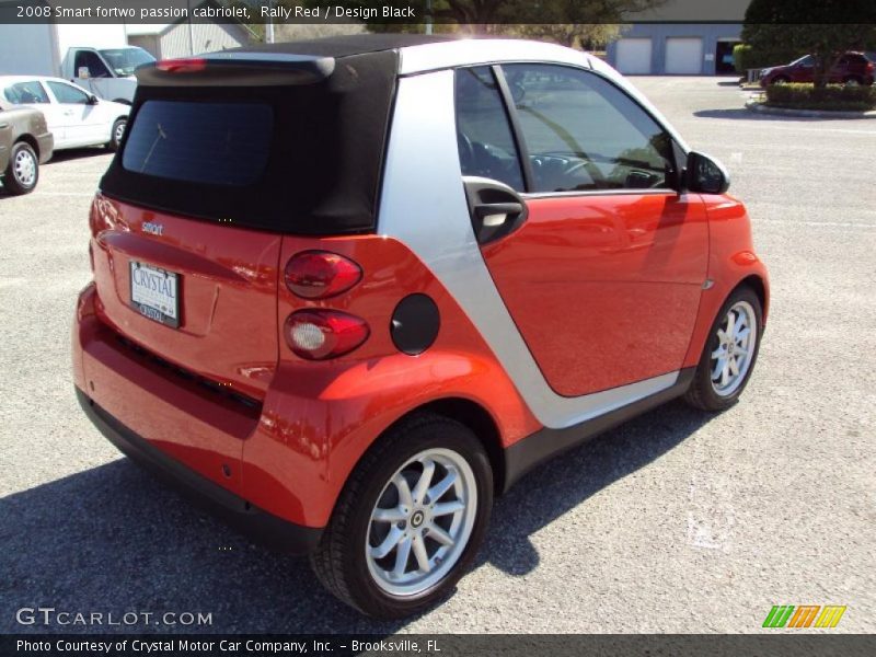 Rally Red / Design Black 2008 Smart fortwo passion cabriolet